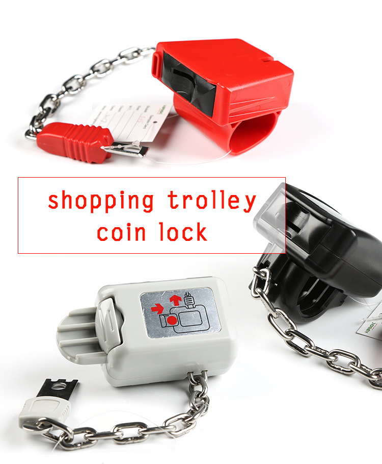 Supermarket Shopping Trolley Coin Locks