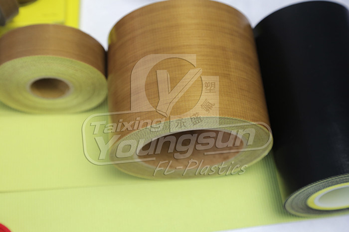 Teflon PTFE Coated Fiberglass Adhesive Tape (YS-7013)