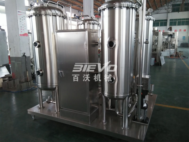 High Content CO2 Mixer / Carbonator for Carbonated Drink Filling Line