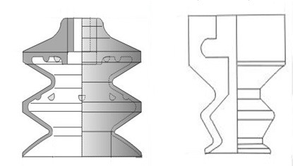 Manipulator Vacuum Sucker Suction Cup Rubber Material