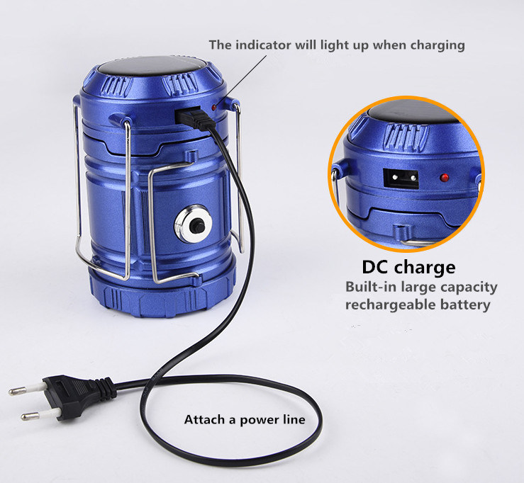 2018 Hot Sale Rechargeable Solar LED Tent Lamp&Solar LED Camping Lantern with Charger