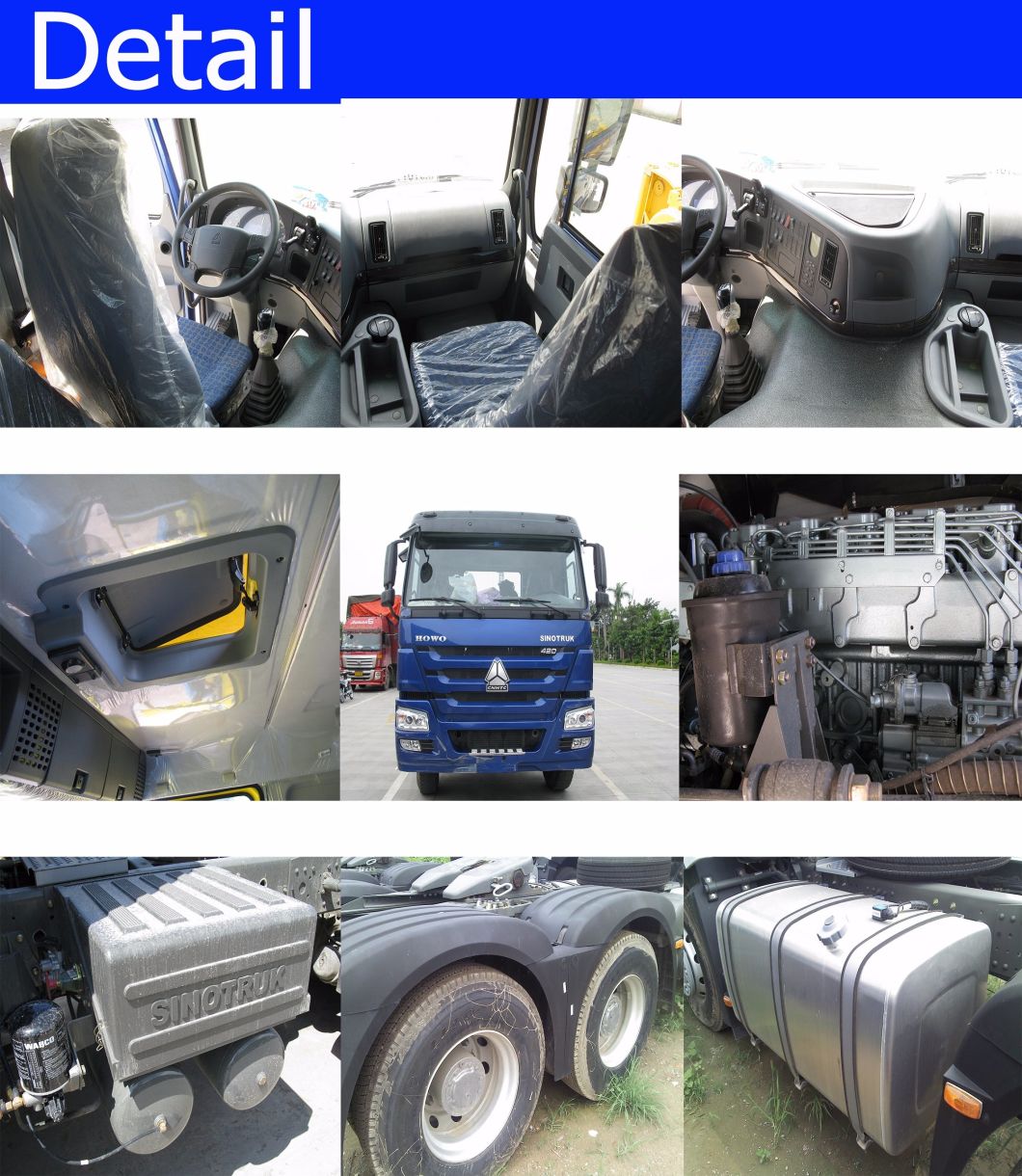 Sinotruk HOWO 6X4, 4X2 336HP, 371HP, 420HP Heavy Duty Used Tractor Truck