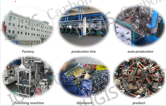 39-8116 Motor Copper Carbon Brush Assembly for Hitachi