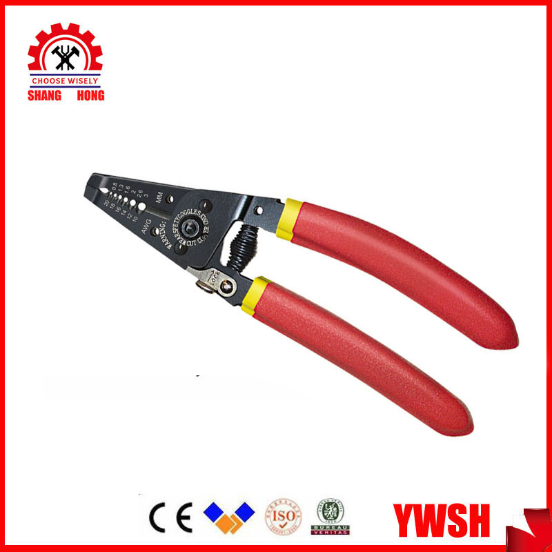 Rubber Color Handle Multifunctional Cable Cutter Wire Crimpers Wire Stripper