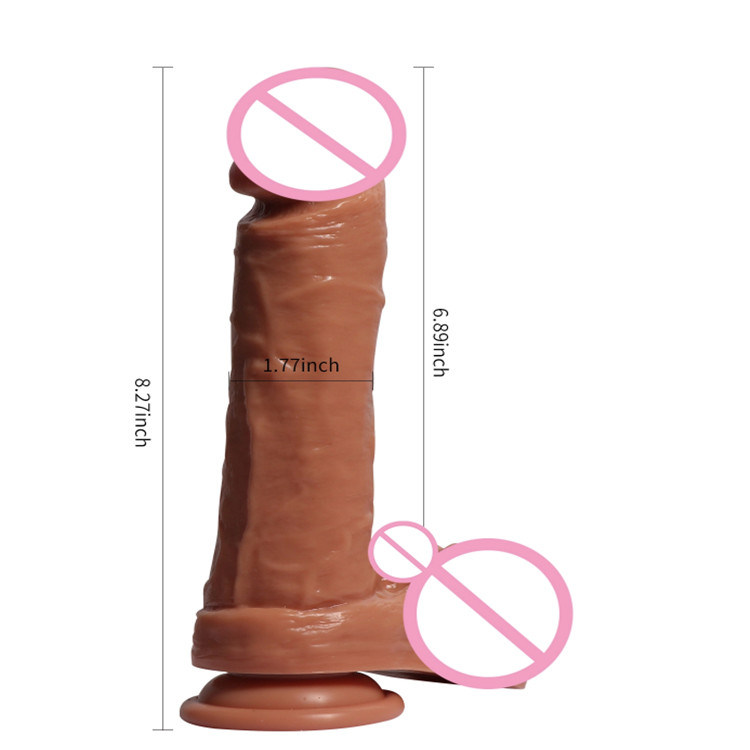 Strong Suction Cup Flexible Artificial Penis G-Spot Female Masturbation Dildo