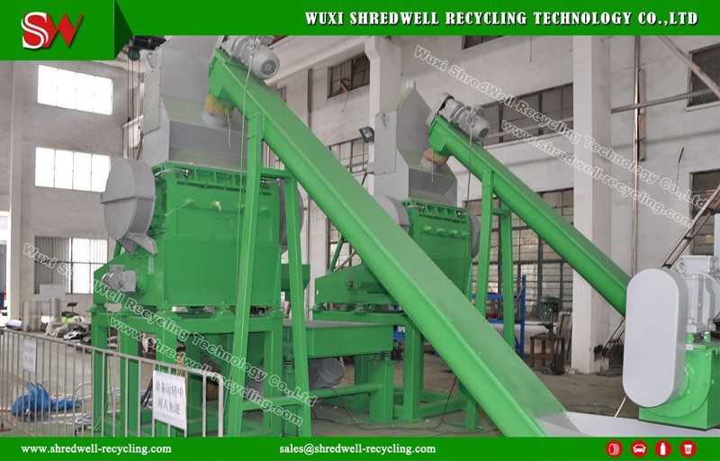 90kw Waste/Used/Scrap Tire Recycling Machine for Making Rubber Granules