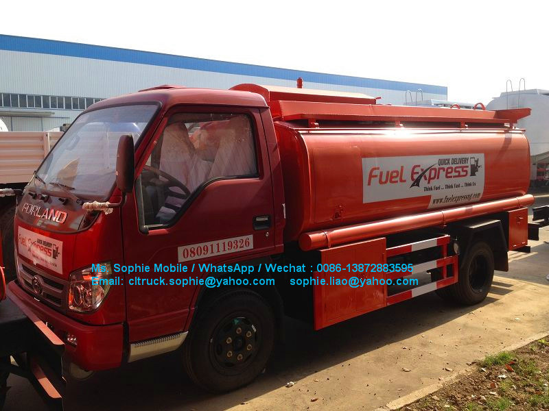 Forland 6wheels Oil Fuel Tanker Truck Mobile Fuel Dispenser