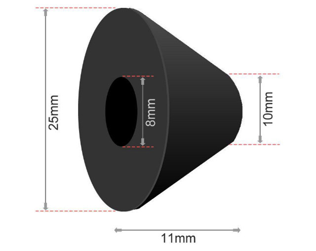 Rubber Non Slip Toilet Seat Hinge Fittings