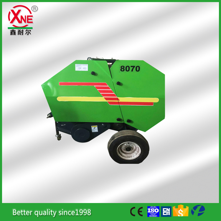 Small Tractor Pto Driven Round Grass Hay Baler