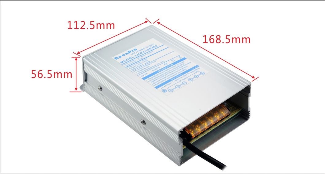 Bis Approved 300W 12V Aluminum Constant Voltage LED Power Supply