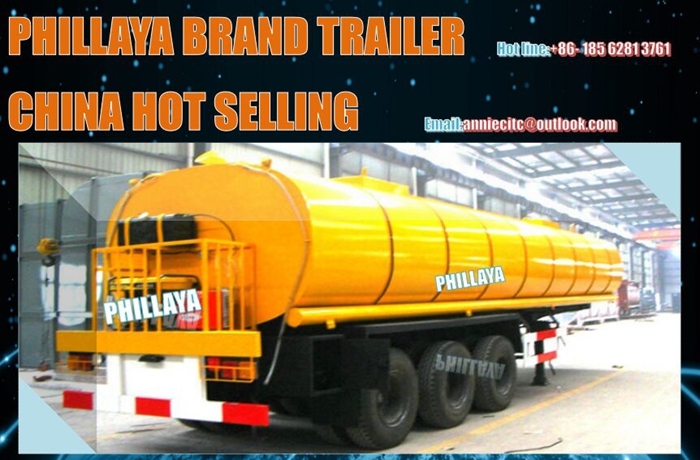 3 Axles 27m3- 57m3 Bitumen Tanker Semi Trailer/Asphalt Tank