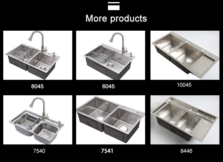 Topmount Brushed Surface 201 Stainless Kitchen Basin Sizes