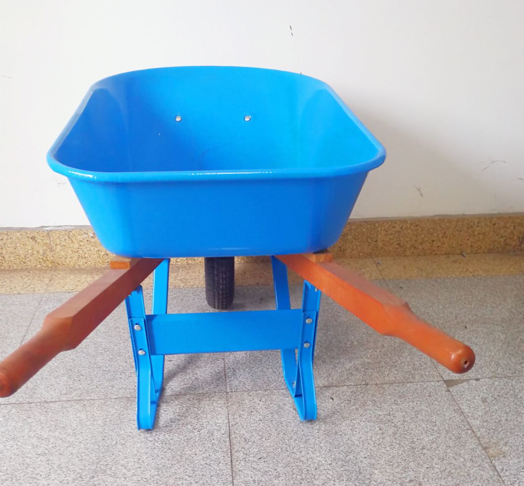 High Quality Wheelbarrow (wb7808) with Wood Handle