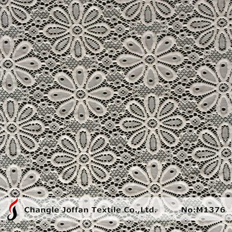 Soft Raschel Flower Fabric Lace (M1376)