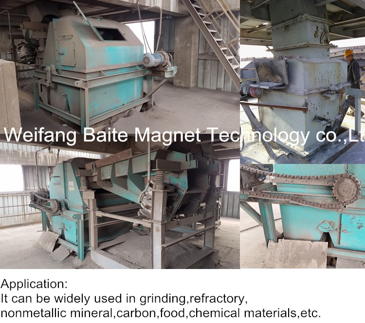 ISO9001 Cxj Dry Magnetic Hematite/Belts/Powder Separator for Iron Ore / Mining/Grinding/Refractory /Food Industry