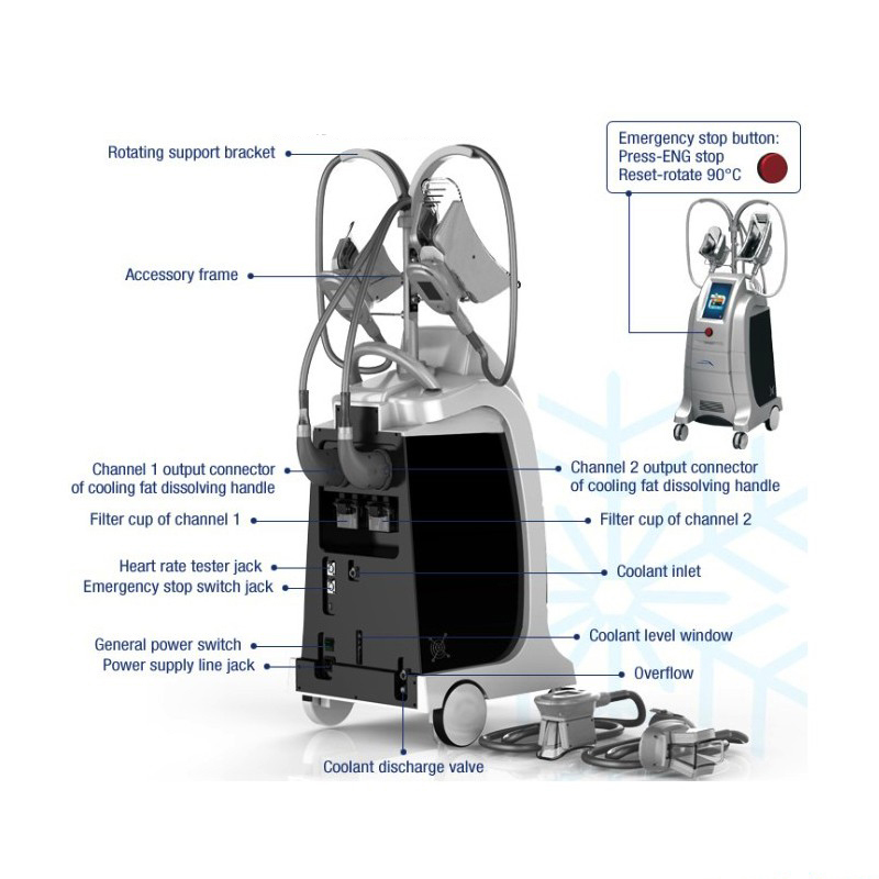 4 Handles Cryolipolysis Fat Freezing Slimming Machine for Weight Loss