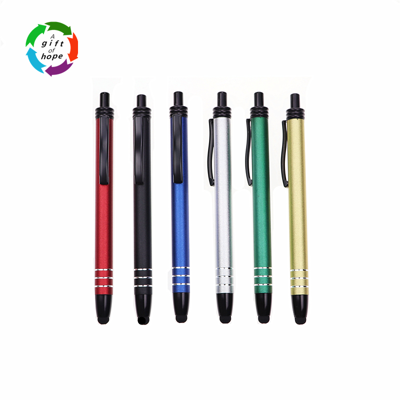 Aluminum Ball Pen Stylus Pen Office Stationery for Promotioanl Gift