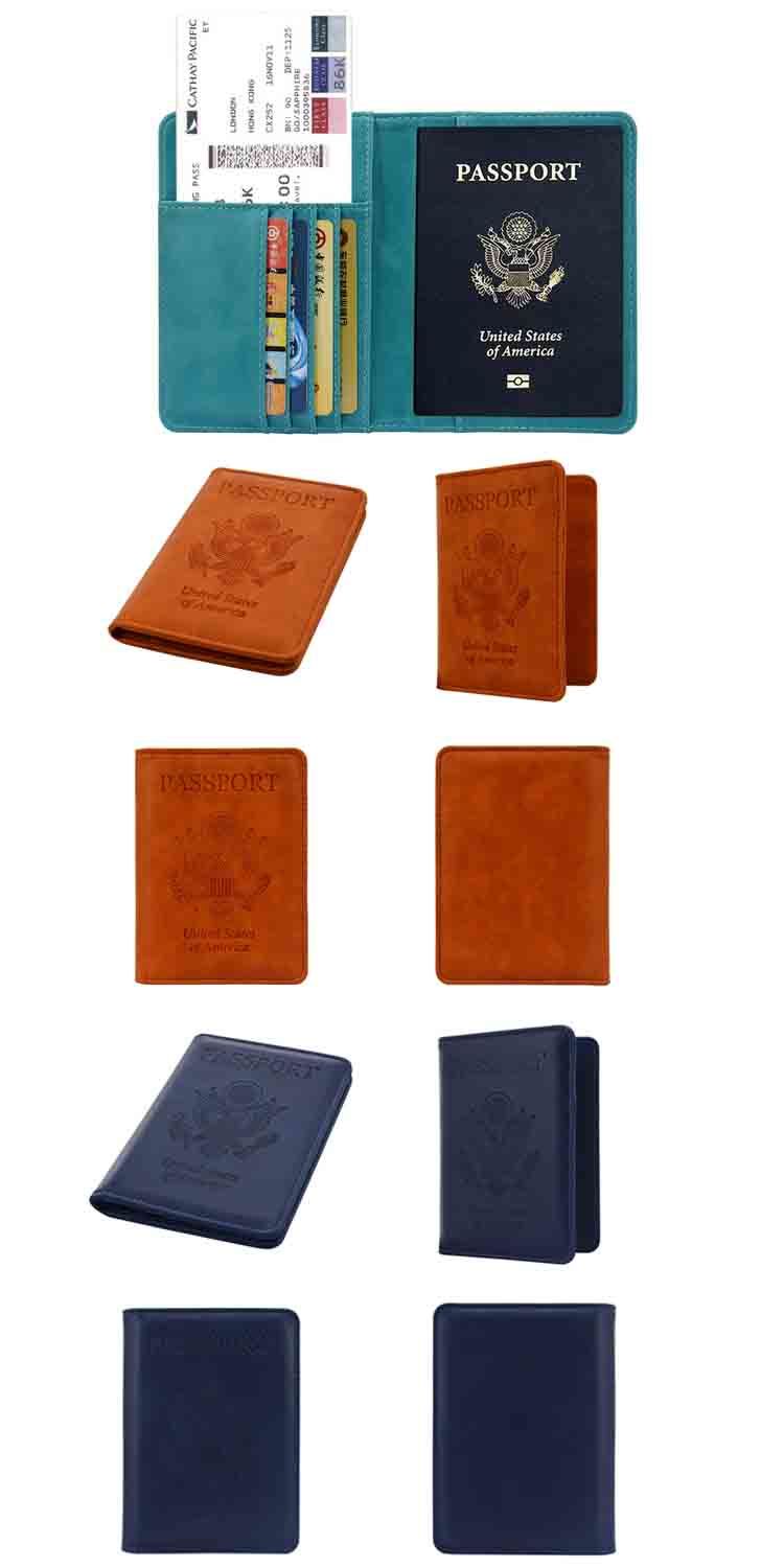 RFID Leather Passport Holder, Card Holder, Passport Cover, Passport Bag