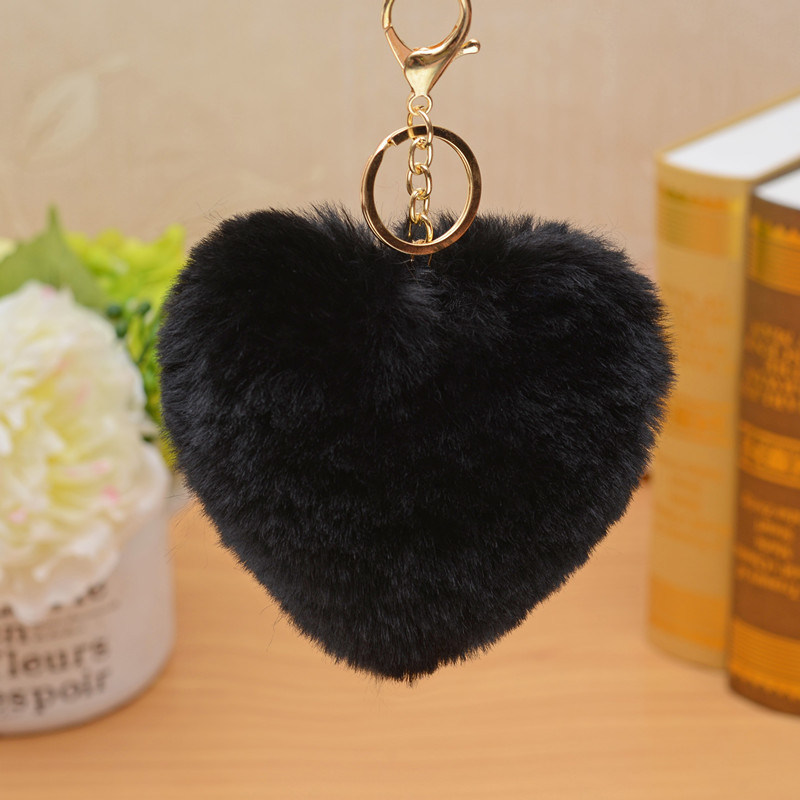 Fancy Faux Fur POM Key Rings Fur Keychain POM Balls