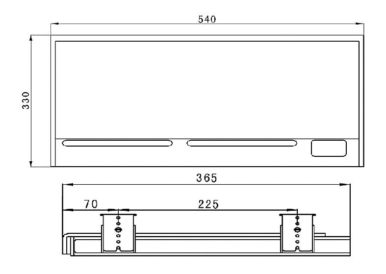 Plastic Keyboard Table Part with Key Board Slide