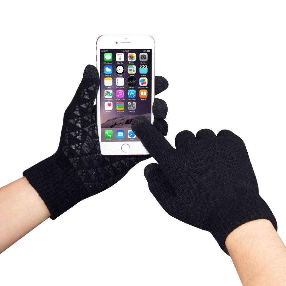 Winter Warm Knitted Windproof Smart Gloves Touchscreen Gloves