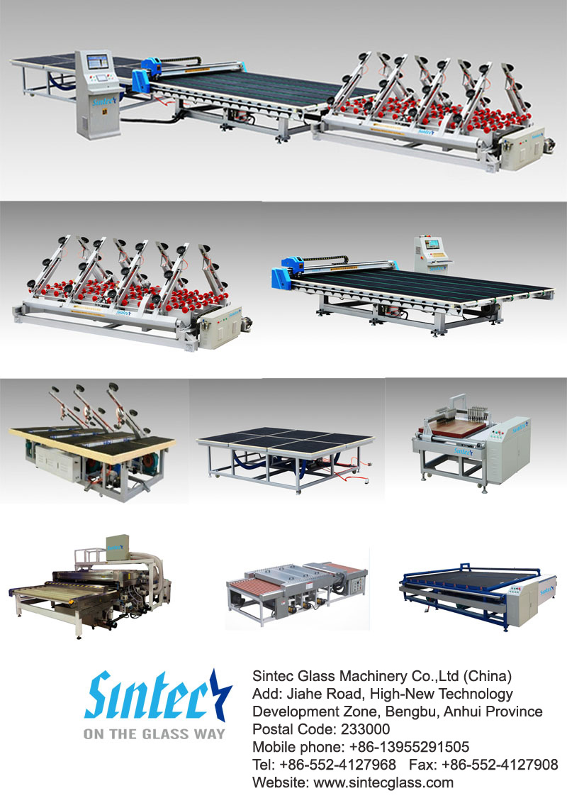 Glass Breaking Table / Glass Loading Cutting Table with Breaking Bars and Air Cushion