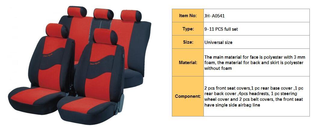 Polyester Universal Car Seat Cover for Fitting Toyota Hyundai Mazada Seat Chair