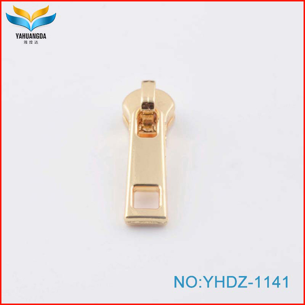 OEM Custom Brand Logo Metal Zipper Puller and Zipper Slider for Handbag Luggage