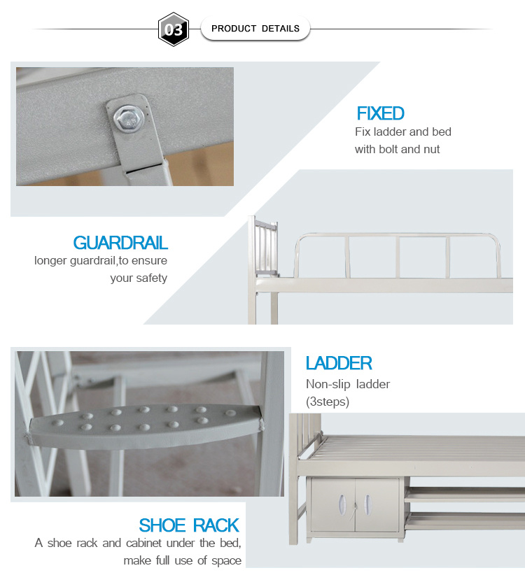 Practical Cheap High Quality School Metal Bunk Bed / Army Metal Bunk Bed