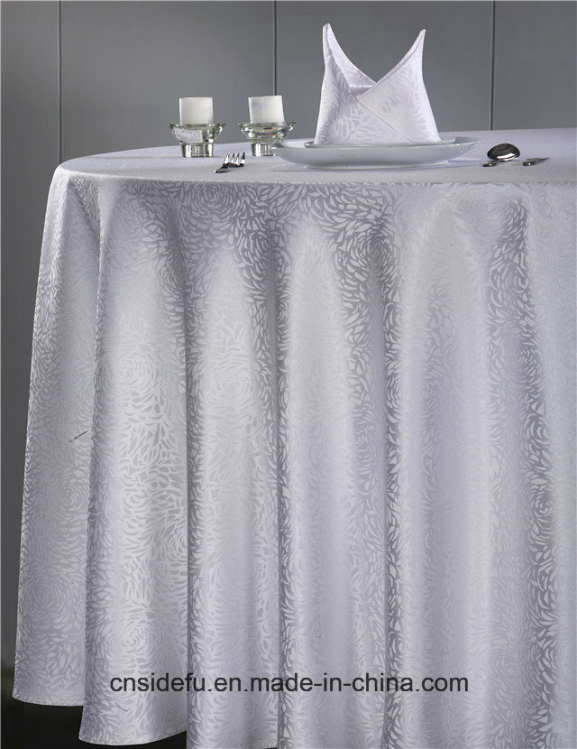 Customized Polyester or Cotton Dining Hotel Table Cloth with Napkin