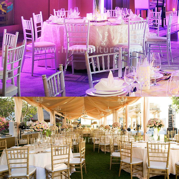 Stacking Aluminum Metal Resin Hotel Restaurant Wedding Chiavari Chair