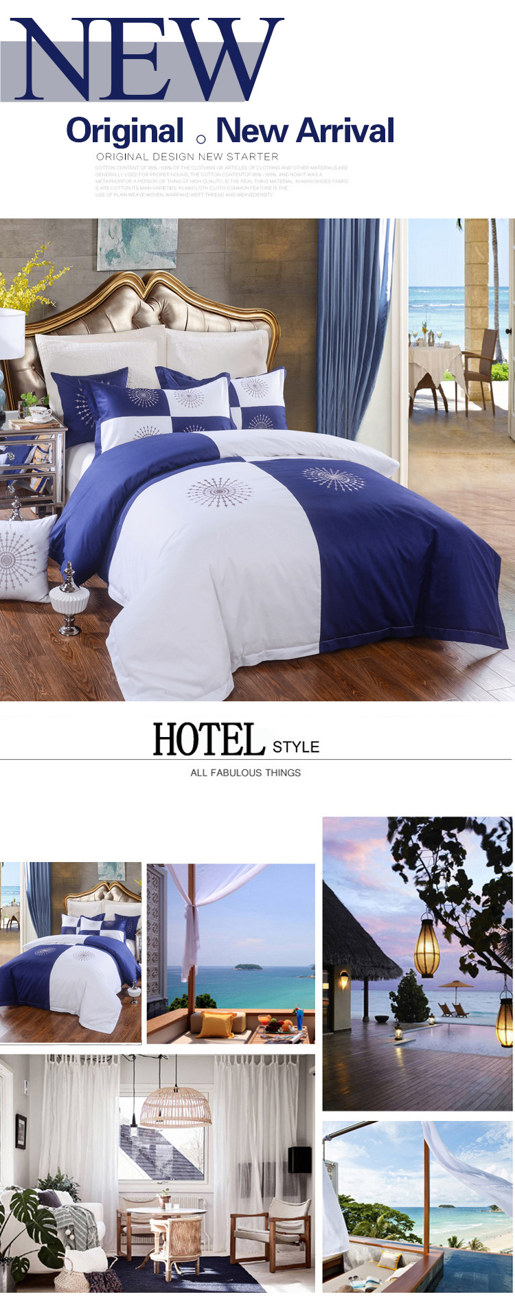 Yrf Customized High Quality Hotel Linen Stripe Bedding Sets