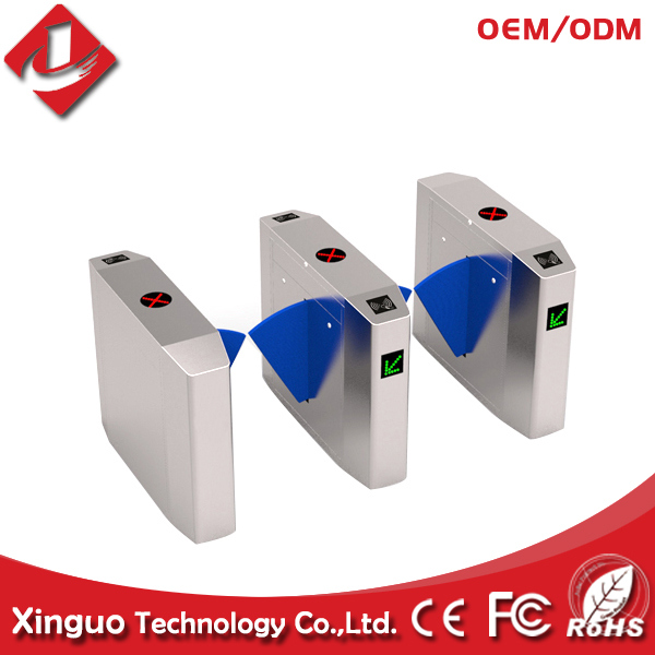 Access Control System Flap Barriers, RFID Flap Barrier Gate for Fitness Club