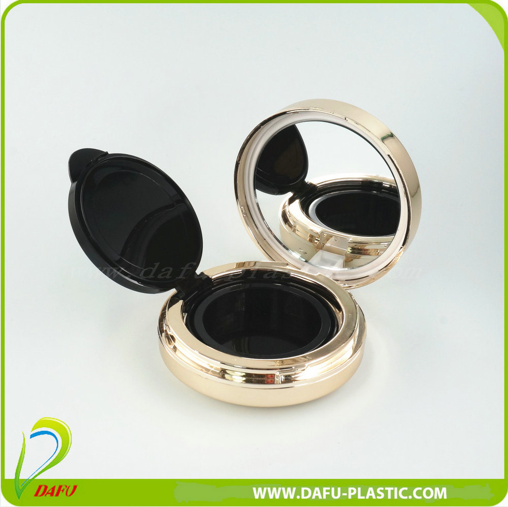 Luxury Round Cosmetic Packaging Compact Powder Case