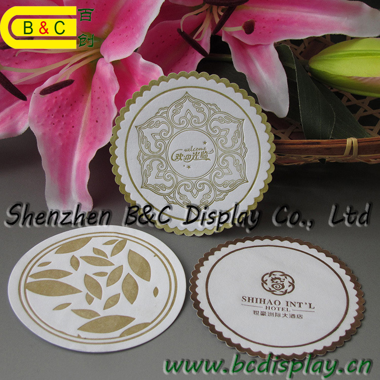 Eco-Friendly Paper Coaster, Place Mat, Gift Coaster. Beer Mat with SGS (B&C-G108)