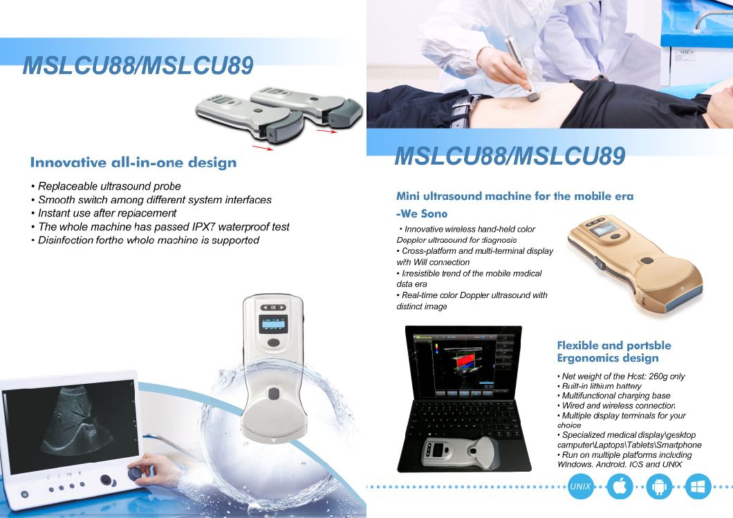 High Quality Medical Equipment Wireless Portable Color Doppler Ultrasound