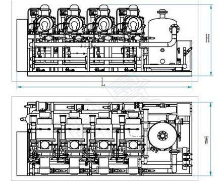 Parallel Screw Compressor Condensing Unit/Water-Cooled Condenser