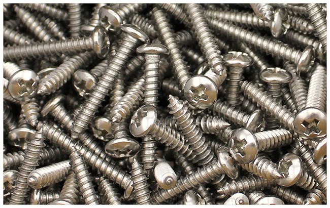 Stainless Steel 304 Cross Recesed Round Head Tapping Chipboard Screw