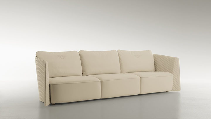 China Modern Design Genuine Leather Living Room Divan Sofa