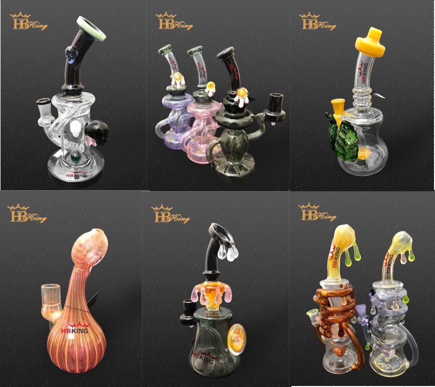 Hbking American Color Glass Art Beaker Bease Mini Size Smoking Water Pipe