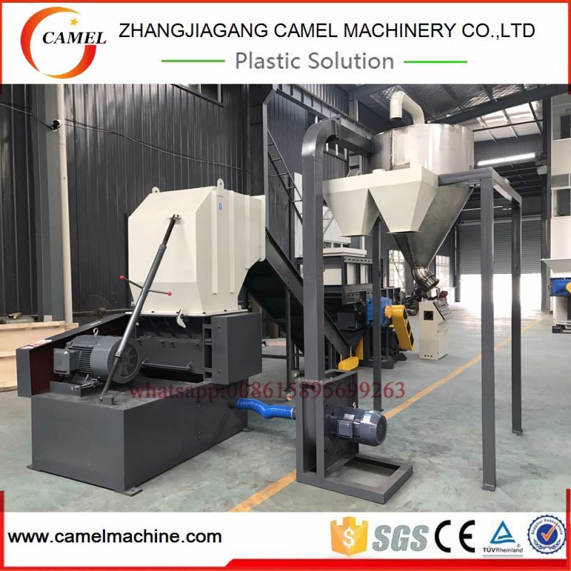 Big Plastic Block and Lump Single Shaft Shredder with Crusher