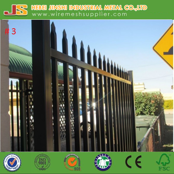 Outdoor Use Anti-Rust Wrought Iron Fence Made in China
