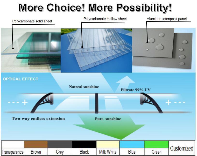 European Style Awning Fittings for Clear Plastic Roof Covering Canopy (YY-H)