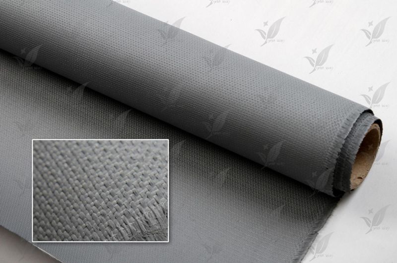 Gray Colour Silicon Coated Fiberglass Cloth Fireproof