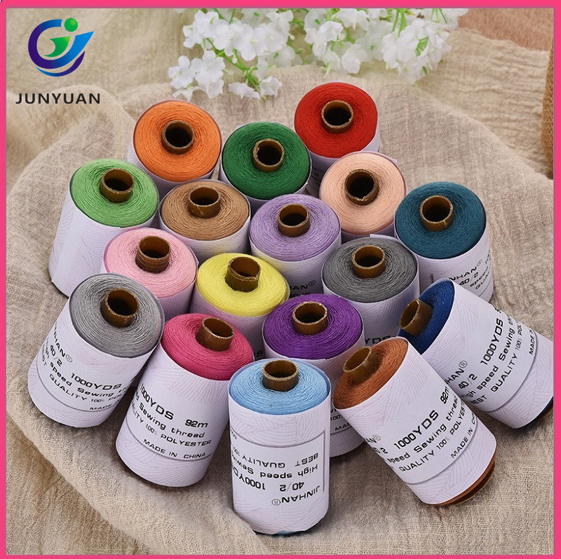 Wholesale 40s/2 Spun Polyester Small Sewing Thread 1000yds Household Thread