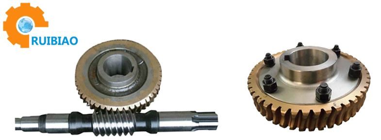 Set Transmission Worm Drive Gear and Albronze Worm Wheel