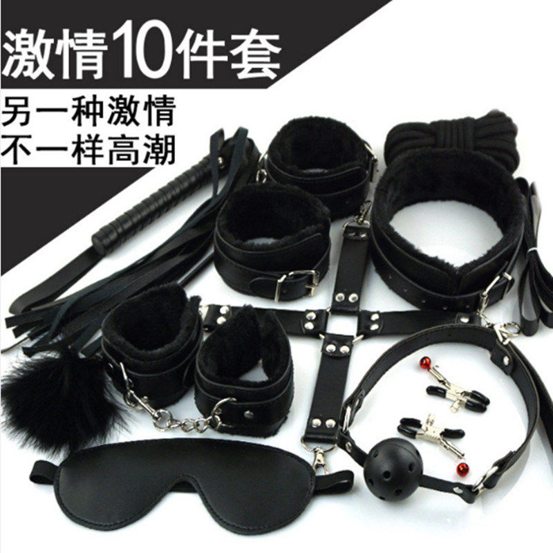 10 Pieces Adult Sex Toys Products Kit Bondage Set for Women