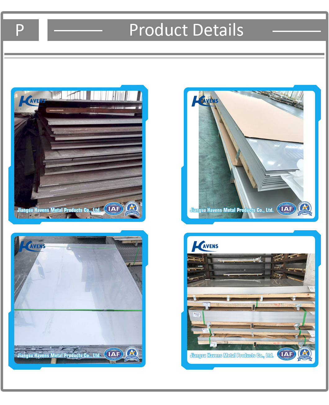 China Stainless Steel 201 304 316 430 310 Plate/Sheet with Good Quality