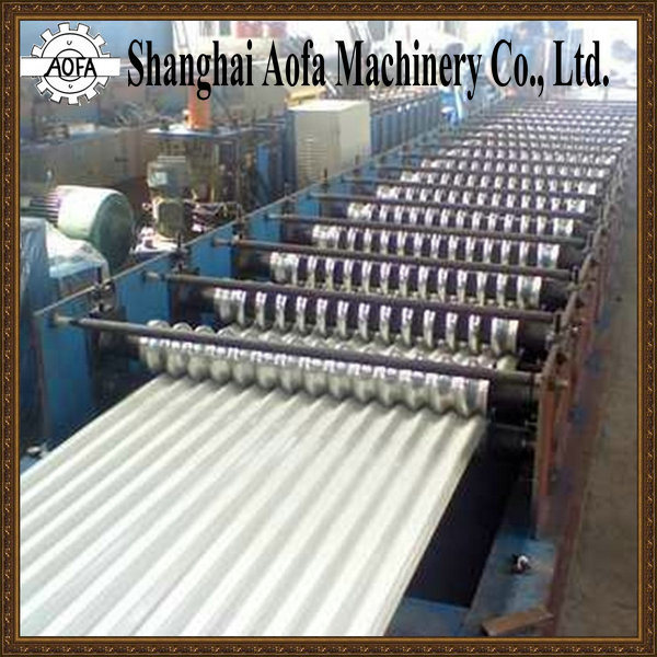 Color Steel Corrugated Roof Sheet Roll Forming Machine