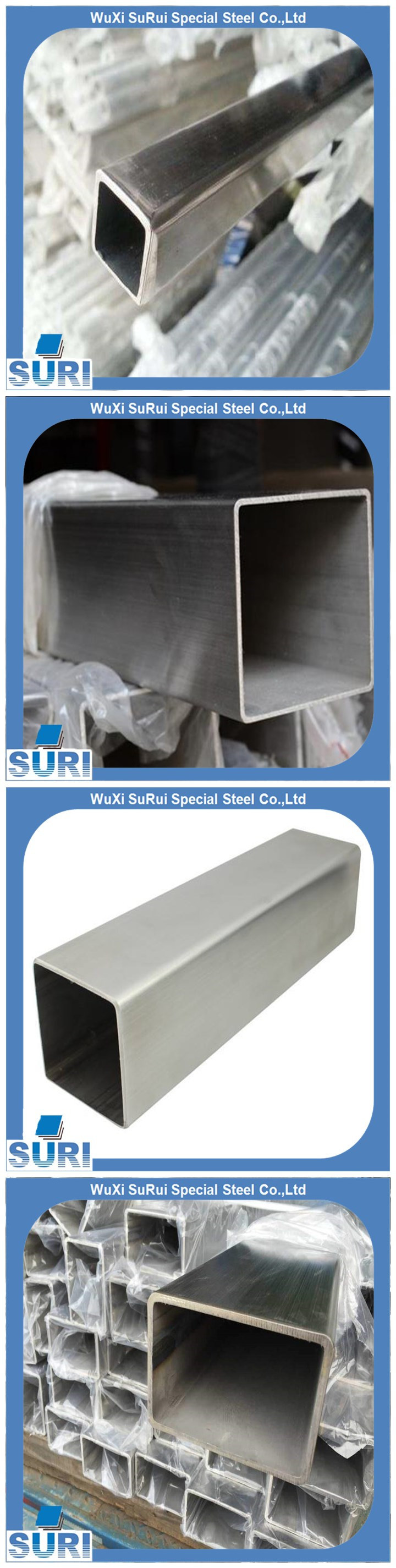 Stainless Steel Square Tube Welded Sanitary 304 Square Tube/Pipe